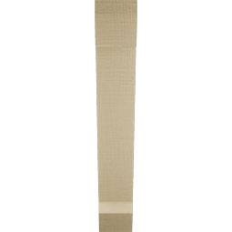 Ekena Millwork - BKTUR035X18X22TRA06RCPR - Timberthane Faux Wood Traditional Style Bracket, Slat Ends, 3 1/2"W x 18"D x 22"H, Primed Tan