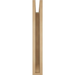 Ekena Millwork - BKTUR035X18X26TRA06RCPR - Timberthane Faux Wood Traditional Style Bracket, Slat Ends, 3 1/2"W x 18"D x 26"H, Primed Tan
