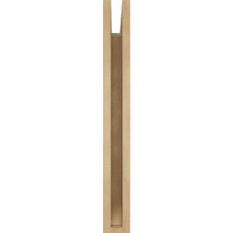 Ekena Millwork - BKTUR035X18X30TRA06RCPR - Timberthane Faux Wood Traditional Style Bracket, Slat Ends, 3 1/2"W x 18"D x 30"H, Primed Tan