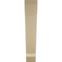 Ekena Millwork - BKTUR035X20X20TRA06RCPR - Timberthane Faux Wood Traditional Style Bracket, Slat Ends, 3 1/2"W x 20"D x 20"H, Primed Tan