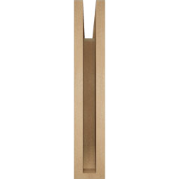 Ekena Millwork - BKTUR035X20X20TRA06RCPR - Timberthane Faux Wood Traditional Style Bracket, Slat Ends, 3 1/2"W x 20"D x 20"H, Primed Tan