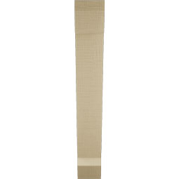 Ekena Millwork - BKTUR035X20X24TRA06RCPR - Timberthane Faux Wood Traditional Style Bracket, Slat Ends, 3 1/2"W x 20"D x 24"H, Primed Tan