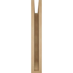 Ekena Millwork - BKTUR035X20X24TRA06RCPR - Timberthane Faux Wood Traditional Style Bracket, Slat Ends, 3 1/2"W x 20"D x 24"H, Primed Tan