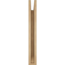 Ekena Millwork - BKTUR035X20X28TRA06RCPR - Timberthane Faux Wood Traditional Style Bracket, Slat Ends, 3 1/2"W x 20"D x 28"H, Primed Tan