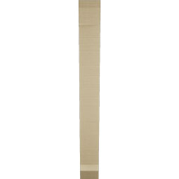 Ekena Millwork - BKTUR035X20X32TRA06RCPR - Timberthane Faux Wood Traditional Style Bracket, Slat Ends, 3 1/2"W x 20"D x 32"H, Primed Tan