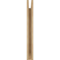Ekena Millwork - BKTUR035X20X32TRA06RCPR - Timberthane Faux Wood Traditional Style Bracket, Slat Ends, 3 1/2"W x 20"D x 32"H, Primed Tan
