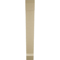 Ekena Millwork - BKTUR035X22X26TRA06RCPR - Timberthane Faux Wood Traditional Style Bracket, Slat Ends, 3 1/2"W x 22"D x 26"H, Primed Tan