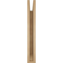 Ekena Millwork - BKTUR035X22X26TRA06RCPR - Timberthane Faux Wood Traditional Style Bracket, Slat Ends, 3 1/2"W x 22"D x 26"H, Primed Tan