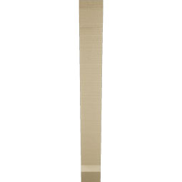 Ekena Millwork - BKTUR035X22X30TRA06RCPR - Timberthane Faux Wood Traditional Style Bracket, Slat Ends, 3 1/2"W x 22"D x 30"H, Primed Tan