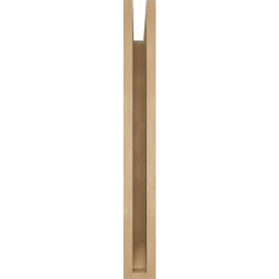 Ekena Millwork - BKTUR035X22X30TRA06RCPR - Timberthane Faux Wood Traditional Style Bracket, Slat Ends, 3 1/2"W x 22"D x 30"H, Primed Tan