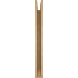 Ekena Millwork - BKTUR035X22X34TRA06RCPR - Timberthane Faux Wood Traditional Style Bracket, Slat Ends, 3 1/2"W x 22"D x 34"H, Primed Tan