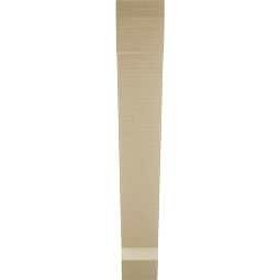 Ekena Millwork - BKTUR035X24X24TRA06RCPR - Timberthane Faux Wood Traditional Style Bracket, Slat Ends, 3 1/2"W x 24"D x 24"H, Primed Tan