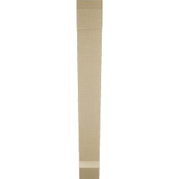 Ekena Millwork - BKTUR035X24X28TRA06RCPR - Timberthane Faux Wood Traditional Style Bracket, Slat Ends, 3 1/2"W x 24"D x 28"H, Primed Tan