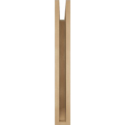 Ekena Millwork - BKTUR035X24X28TRA06RCPR - Timberthane Faux Wood Traditional Style Bracket, Slat Ends, 3 1/2"W x 24"D x 28"H, Primed Tan
