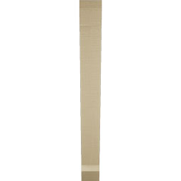 Ekena Millwork - BKTUR035X24X32TRA06RCPR - Timberthane Faux Wood Traditional Style Bracket, Slat Ends, 3 1/2"W x 24"D x 32"H, Primed Tan