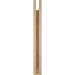 Ekena Millwork - BKTUR035X24X32TRA06RCPR - Timberthane Faux Wood Traditional Style Bracket, Slat Ends, 3 1/2"W x 24"D x 32"H, Primed Tan