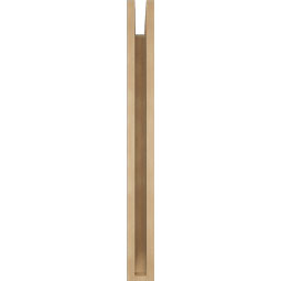 Ekena Millwork - BKTUR035X24X36TRA06RCPR - Timberthane Faux Wood Traditional Style Bracket, Slat Ends, 3 1/2"W x 24"D x 36"H, Primed Tan
