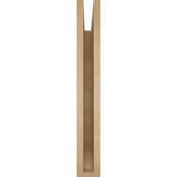 Ekena Millwork - BKTUR035X26X26TRA06RCPR - Timberthane Faux Wood Traditional Style Bracket, Slat Ends, 3 1/2"W x 26"D x 26"H, Primed Tan