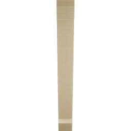 Ekena Millwork - BKTUR035X26X30TRA06RCPR - Timberthane Faux Wood Traditional Style Bracket, Slat Ends, 3 1/2"W x 26"D x 30"H, Primed Tan