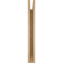 Ekena Millwork - BKTUR035X26X30TRA06RCPR - Timberthane Faux Wood Traditional Style Bracket, Slat Ends, 3 1/2"W x 26"D x 30"H, Primed Tan