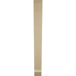 Ekena Millwork - BKTUR035X26X34TRA06RCPR - Timberthane Faux Wood Traditional Style Bracket, Slat Ends, 3 1/2"W x 26"D x 34"H, Primed Tan