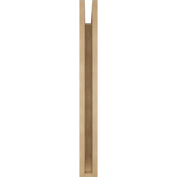 Ekena Millwork - BKTUR035X26X34TRA06RCPR - Timberthane Faux Wood Traditional Style Bracket, Slat Ends, 3 1/2"W x 26"D x 34"H, Primed Tan