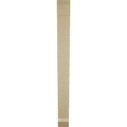 Ekena Millwork - BKTUR035X26X38TRA06RCPR - Timberthane Faux Wood Traditional Style Bracket, Slat Ends, 3 1/2"W x 26"D x 38"H, Primed Tan