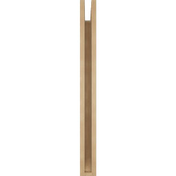 Ekena Millwork - BKTUR035X26X38TRA06RCPR - Timberthane Faux Wood Traditional Style Bracket, Slat Ends, 3 1/2"W x 26"D x 38"H, Primed Tan