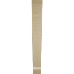 Ekena Millwork - BKTUR035X28X28TRA06RCPR - Timberthane Faux Wood Traditional Style Bracket, Slat Ends, 3 1/2"W x 28"D x 28"H, Primed Tan