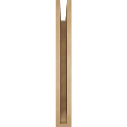 Ekena Millwork - BKTUR035X28X28TRA06RCPR - Timberthane Faux Wood Traditional Style Bracket, Slat Ends, 3 1/2"W x 28"D x 28"H, Primed Tan