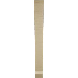Ekena Millwork - BKTUR035X28X32TRA06RCPR - Timberthane Faux Wood Traditional Style Bracket, Slat Ends, 3 1/2"W x 28"D x 32"H, Primed Tan