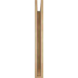 Ekena Millwork - BKTUR035X28X32TRA06RCPR - Timberthane Faux Wood Traditional Style Bracket, Slat Ends, 3 1/2"W x 28"D x 32"H, Primed Tan
