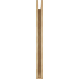 Ekena Millwork - BKTUR035X28X40TRA06RCPR - Timberthane Faux Wood Traditional Style Bracket, Slat Ends, 3 1/2"W x 28"D x 40"H, Primed Tan