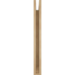 Ekena Millwork - BKTUR035X30X34TRA06RCPR - Timberthane Faux Wood Traditional Style Bracket, Slat Ends, 3 1/2"W x 30"D x 34"H, Primed Tan
