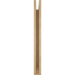 Ekena Millwork - BKTUR035X30X36TRA06RCPR - Timberthane Faux Wood Traditional Style Bracket, Slat Ends, 3 1/2"W x 30"D x 36"H, Primed Tan