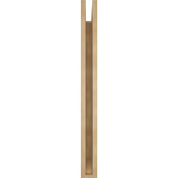 Ekena Millwork - BKTUR035X30X38TRA06RCPR - Timberthane Faux Wood Traditional Style Bracket, Slat Ends, 3 1/2"W x 30"D x 38"H, Primed Tan
