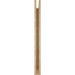 Ekena Millwork - BKTUR035X30X42TRA06RCPR - Timberthane Faux Wood Traditional Style Bracket, Slat Ends, 3 1/2"W x 30"D x 42"H, Primed Tan