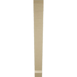 Ekena Millwork - BKTUR035X32X32TRA06RCPR - Timberthane Faux Wood Traditional Style Bracket, Slat Ends, 3 1/2"W x 32"D x 32"H, Primed Tan