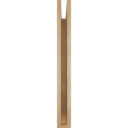 Ekena Millwork - BKTUR035X32X32TRA06RCPR - Timberthane Faux Wood Traditional Style Bracket, Slat Ends, 3 1/2"W x 32"D x 32"H, Primed Tan