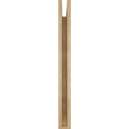 Ekena Millwork - BKTUR035X32X36TRA06RCPR - Timberthane Faux Wood Traditional Style Bracket, Slat Ends, 3 1/2"W x 32"D x 36"H, Primed Tan