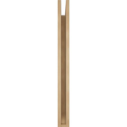 Ekena Millwork - BKTUR035X32X38TRA06RCPR - Timberthane Faux Wood Traditional Style Bracket, Slat Ends, 3 1/2"W x 32"D x 38"H, Primed Tan