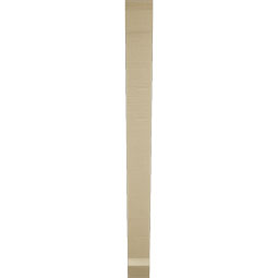 Ekena Millwork - BKTUR035X32X40TRA06RCPR - Timberthane Faux Wood Traditional Style Bracket, Slat Ends, 3 1/2"W x 32"D x 40"H, Primed Tan