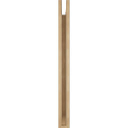 Ekena Millwork - BKTUR035X32X40TRA06RCPR - Timberthane Faux Wood Traditional Style Bracket, Slat Ends, 3 1/2"W x 32"D x 40"H, Primed Tan
