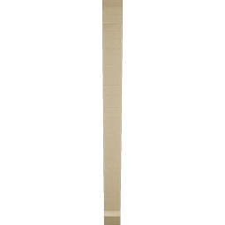 Ekena Millwork - BKTUR035X32X44TRA06RCPR - Timberthane Faux Wood Traditional Style Bracket, Slat Ends, 3 1/2"W x 32"D x 44"H, Primed Tan