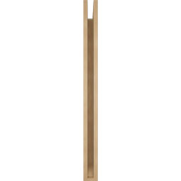 Ekena Millwork - BKTUR035X32X44TRA06RCPR - Timberthane Faux Wood Traditional Style Bracket, Slat Ends, 3 1/2"W x 32"D x 44"H, Primed Tan