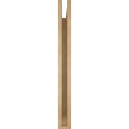 Ekena Millwork - BKTUR035X34X34TRA06RCPR - Timberthane Faux Wood Traditional Style Bracket, Slat Ends, 3 1/2"W x 34"D x 34"H, Primed Tan