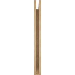 Ekena Millwork - BKTUR035X34X38TRA06RCPR - Timberthane Faux Wood Traditional Style Bracket, Slat Ends, 3 1/2"W x 34"D x 38"H, Primed Tan