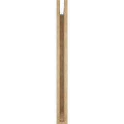Ekena Millwork - BKTUR035X34X40TRA06RCPR - Timberthane Faux Wood Traditional Style Bracket, Slat Ends, 3 1/2"W x 34"D x 40"H, Primed Tan