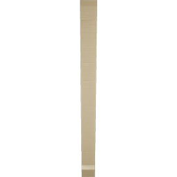 Ekena Millwork - BKTUR035X34X42TRA06RCPR - Timberthane Faux Wood Traditional Style Bracket, Slat Ends, 3 1/2"W x 34"D x 42"H, Primed Tan