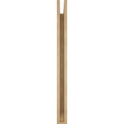 Ekena Millwork - BKTUR035X34X42TRA06RCPR - Timberthane Faux Wood Traditional Style Bracket, Slat Ends, 3 1/2"W x 34"D x 42"H, Primed Tan